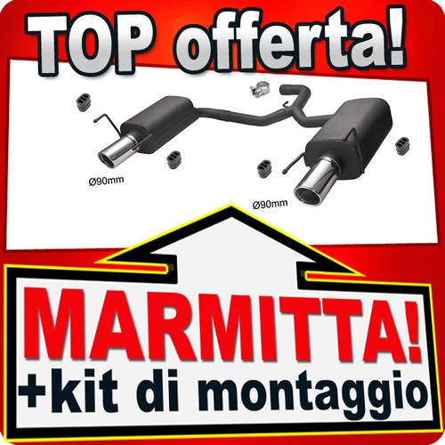 Sport marmitta duplex - duplex, 2x90mm
